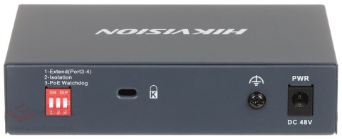 SWITCH POE DS-3E0505HP-E 4-PORTOWY Hikvision