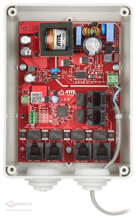 SWITCH POE IPB-5-10A-S4 5-PORTOWY ATTE