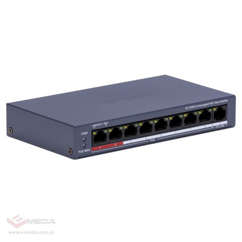 SWITCH POE DS-3E0109P-E/M(C) 8-PORTOWY Hikvision