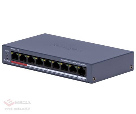 SWITCH POE DS-3E0109P-E/M(C) 8-PORTOWY Hikvision