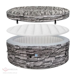Spa ogrodowe, jacuzzi pompowane AVENLI NICE 6 osobowe 204x70 cegła