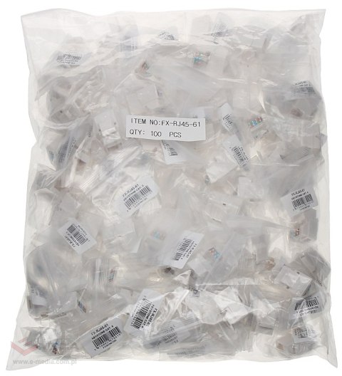 ZŁĄCZE KEYSTONE FX-RJ45-61*P100