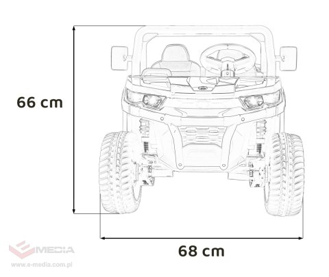 Auto Pick-Up Speed 900 dla dzieci Czerwony + Napęd 4x4