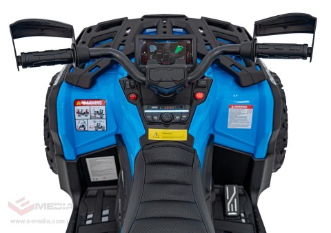 Quad Can Am Outlander ATV z Pilotem Niebieski