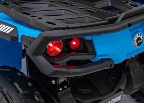 Quad Can Am Outlander ATV z Pilotem Niebieski