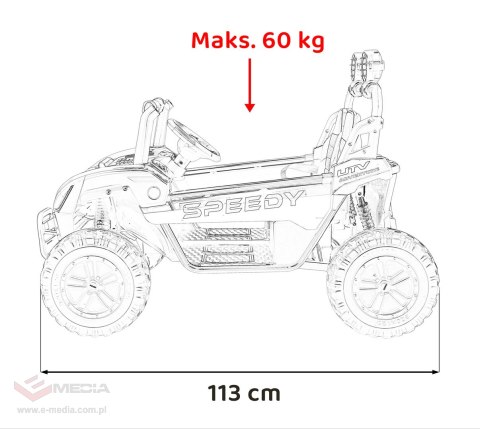 Pojazd Buggy SPEEDY 4x4 Biały