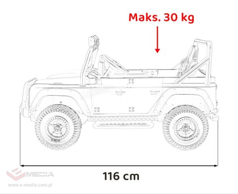 Pojazd Land Rover Defender 110 SVX Concept Różowy