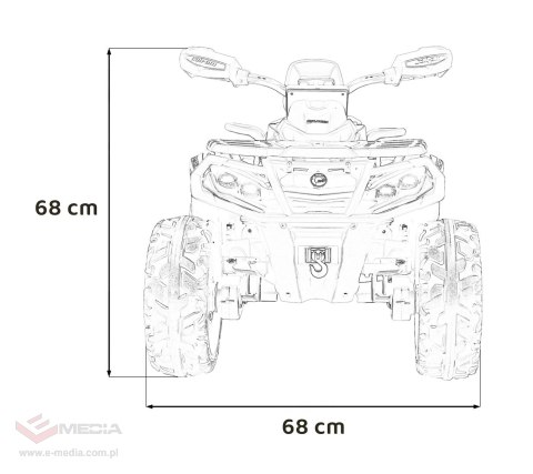 Quad Can Am Outlander ATV Różowy