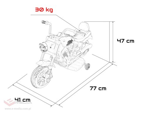 Pojazd Motor STAR Czerwony