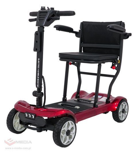 Skuter Elektryczny Czterokołowy dla Seniorów EasyGo Czerwony