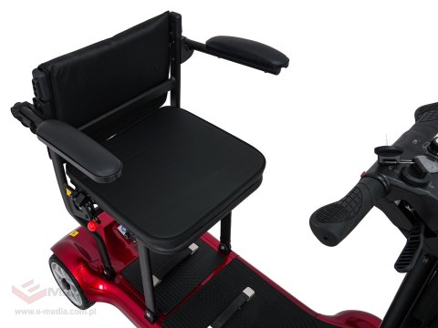 Skuter Elektryczny Czterokołowy dla Seniorów EasyGo Czerwony