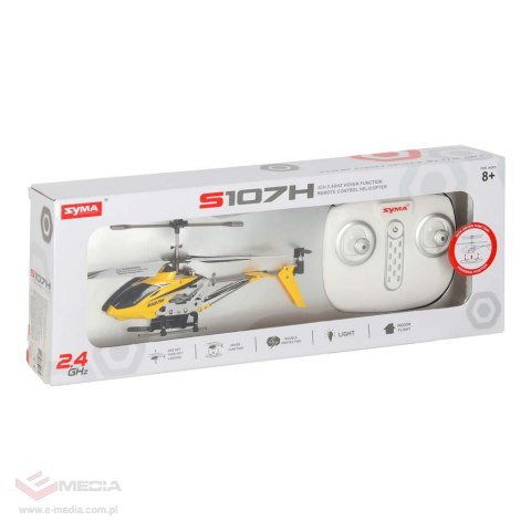 Helikopter zdalnie sterowany na pilota RC SYMA S107H 2.4GHz RTF żółty