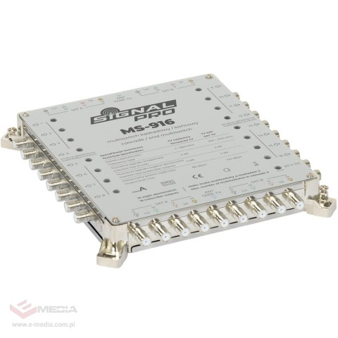 MULTISWITCH PRZELOTOWY MS-916 9 WEJŚĆ / 16 WYJŚĆ SIGNAL PRO