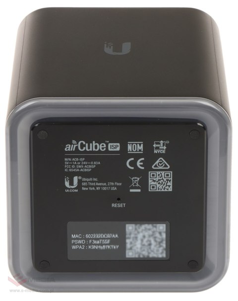 PUNKT DOSTĘPOWY +ROUTER ACB-ISP Wi-Fi 2.4 GHz 300 Mbps UBIQUITI