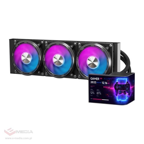 Chłodzenie CPU DarkFlash UV360 (czarne)
