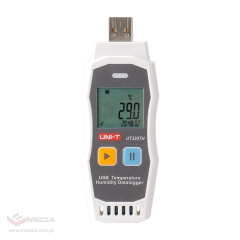 Cyfrowy termohigrometr USB z funkcją rejestracji danych Uni-T UT330TH