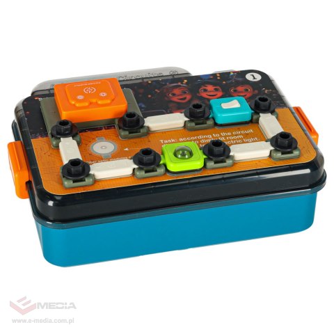 Mały elektryk elektronik zestaw edukacyjny 45 elementów + 12 kart