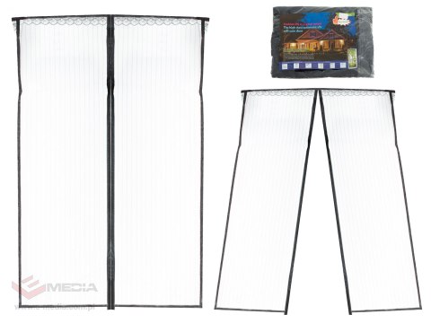 Moskitiera siatka magnetyczna na drzwi 110x220cm CZARNA