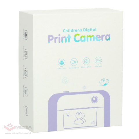 Aparat fotograficzny natychmiastowy drukarka termiczna + wkłady karta 32GB różowy