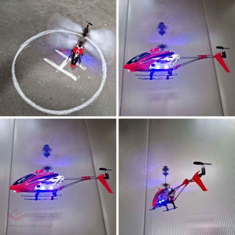 Helikopter zdalnie sterowany na pilota RC SYMA S107H 2.4GHz RTF czerwony
