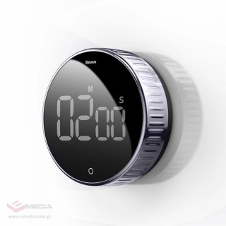 Baseus Heyo obrotowy minutnik czasomierz elektroniczny timer czarny (ACDJS-01)