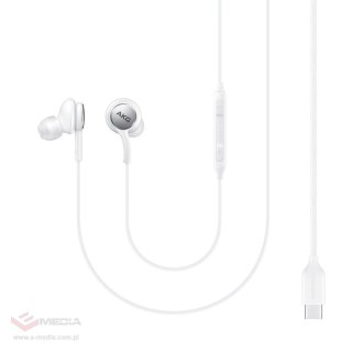 Samsung AKG przewodowe słuchawki dokanałowe USB-C biały (EO-IC100BWEGEU)