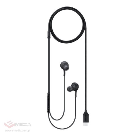 Słuchawki Samsung AKG EO-IC100BBEGEU przewodowe dokanałowe USB-C - czarne
