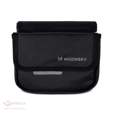 Wozinsky torba rowerowa na ramę sakwa na rower wodoodporne etui na telefon 1,5l czarny (WBB26BK)