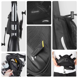 Wozinsky torba rowerowa pod ramę 1,5l czarna (WBB23BK)
