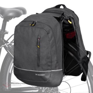 Wozinsky torba rowerowa podwójna plecak 2w1 30l czarna (WBB30BK)