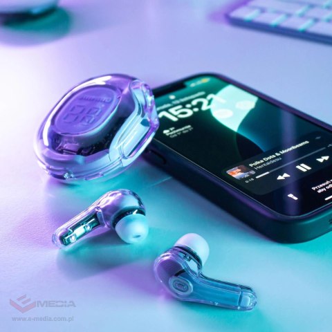 Acefast T8 dokanałowe słuchawki bezprzewodowe TWS Bluetooth - jasnoniebieskie