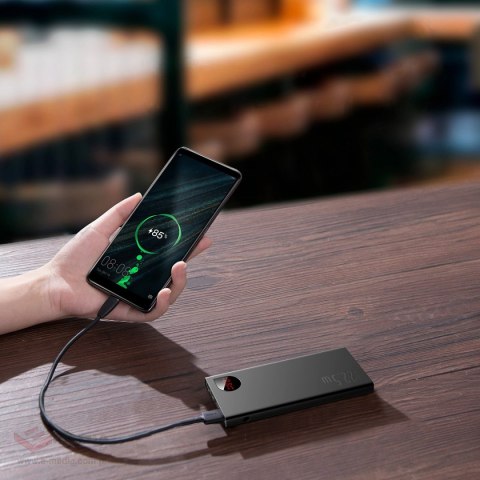 Baseus Adaman Metal powerbank z szybkim ładowaniem 10000mAh 22.5W (Overseas Edition 2021) czarny