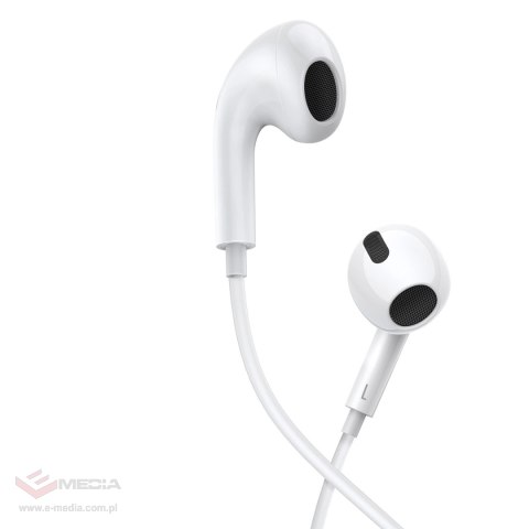 Baseus Encok H17 słuchawki przewodowe minijack 3.5mm biały (NGCR020002)