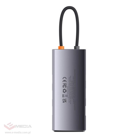 Baseus Metal Gleam Series stacja dokująca HUB 7 w 1 USB Typ C - 1 x HDMI / 1 x VGA / 3 x USB 3.2 Gen. 1 / 1 x Power Delivery / 1