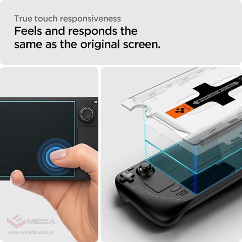 Szkło hartowane Spigen Glas.tR EZ Fit na Steam Deck