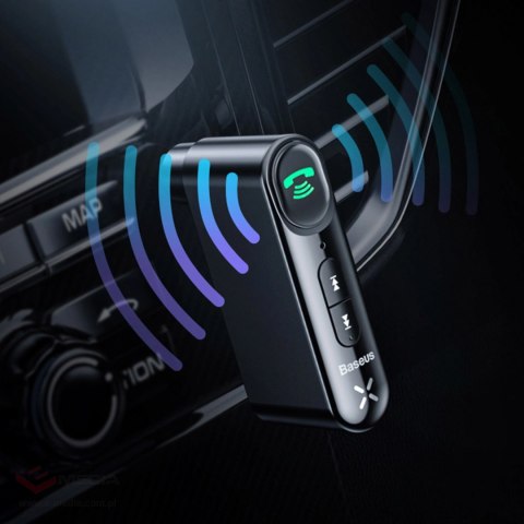 Transmiter Bluetooth AUX Baseus BSBA-02 (Overseas Edition) - czarny