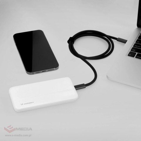 Wozinsky powerbank Li-Po 10000mAh 2 x USB biały (WPBWE1)