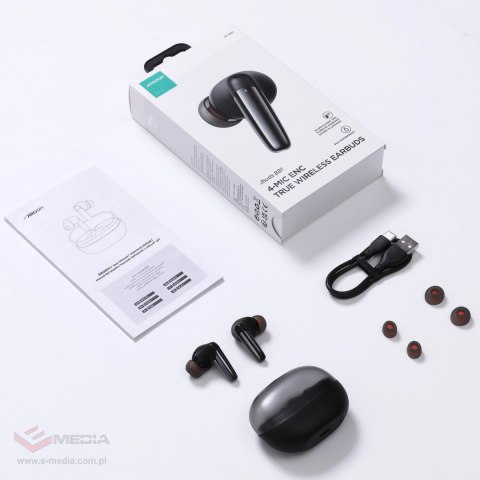 Douszne słuchawki bezprzewodowe Joyroom Jbuds Series JR-BB1 TWS - czarne