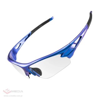 Okulary rowerowe Rockbros 10069 UV400 - niebieskie