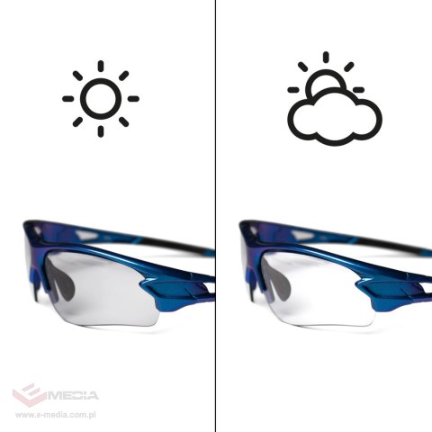 Okulary rowerowe Rockbros 10069 UV400 - niebieskie