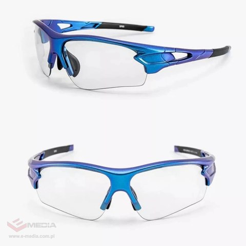 Okulary rowerowe Rockbros 10069 UV400 - niebieskie