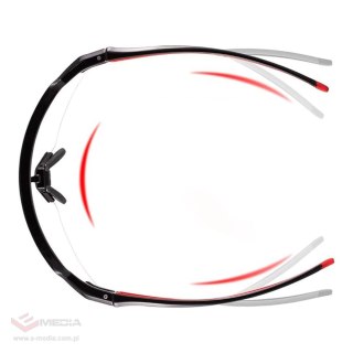 Okulary rowerowe Rockbros 10173 fotochromowe UV400 - czarno-czerwone