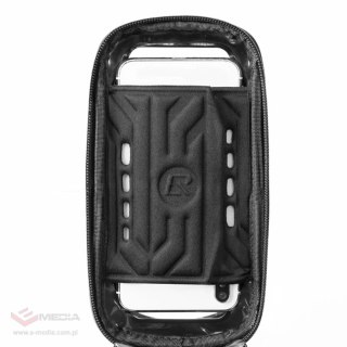 Sakwa rowerowa Rockbros B68 na ramę pancerna z kieszonką na telefon i pokrowcem 1.7l - czarna