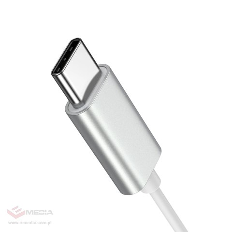 Słuchawki douszne USB-C Joyroom JR-EC06 - srebrne