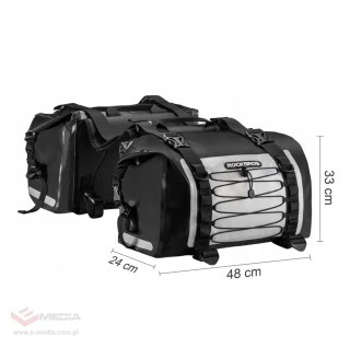 Torba motocyklowa Rockbros AS-010BGR wodoodporna - szara
