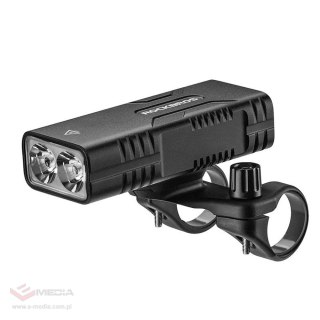 Lampka rowerowa Rockbros 24310002001 850 lm - czarna