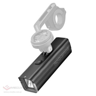 Lampka rowerowa Rockbros RHL1500 przednia 5000mAh 1500lm IPX6 - czarna