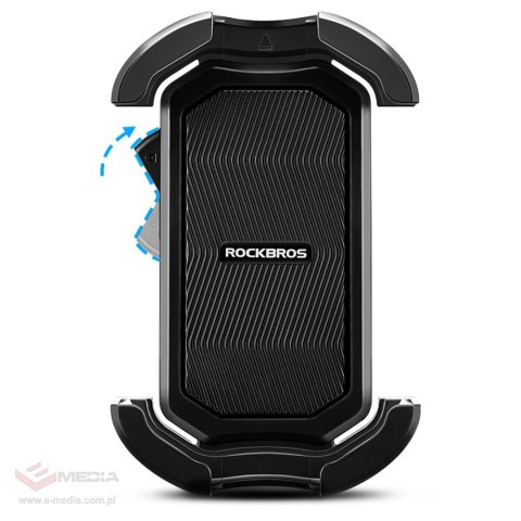 Uchwyt na telefon Rockbros 25210032005 do motocyklu na lusterko - czarny