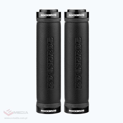 Uchwyty rowerowe Rockbros 40210003001 na kierownicę z mikrofibry - czarne