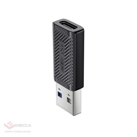 Adapter Acefast J2 USB-C 3.0 (żeński) do USB-A 3.0 (męski) 5Gb/s - czarny